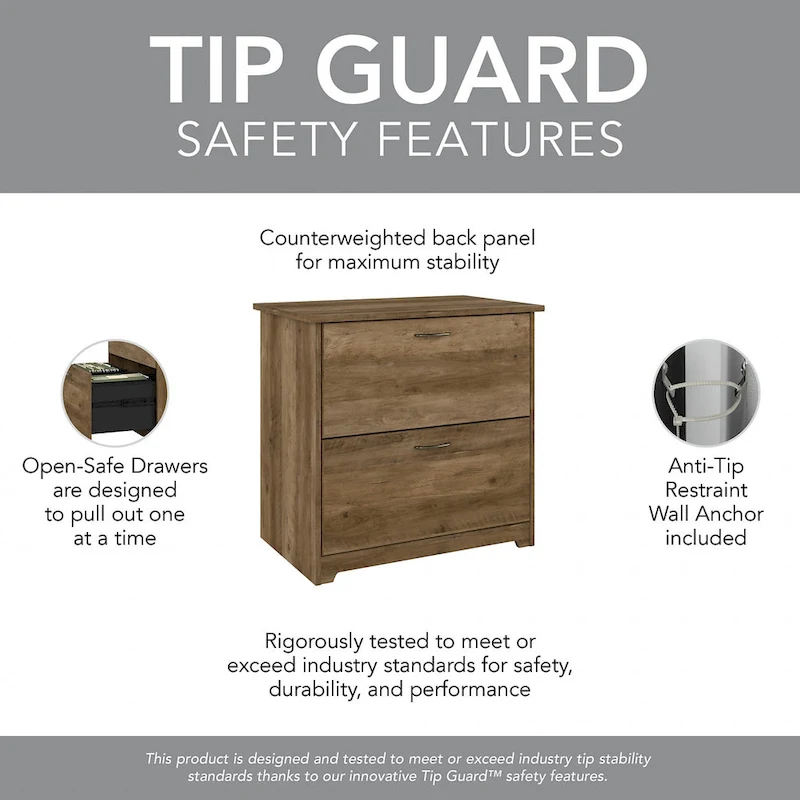 Cabot 60W L-Desk with Hutch, Cabinet and Bookcase by Bush Furniture