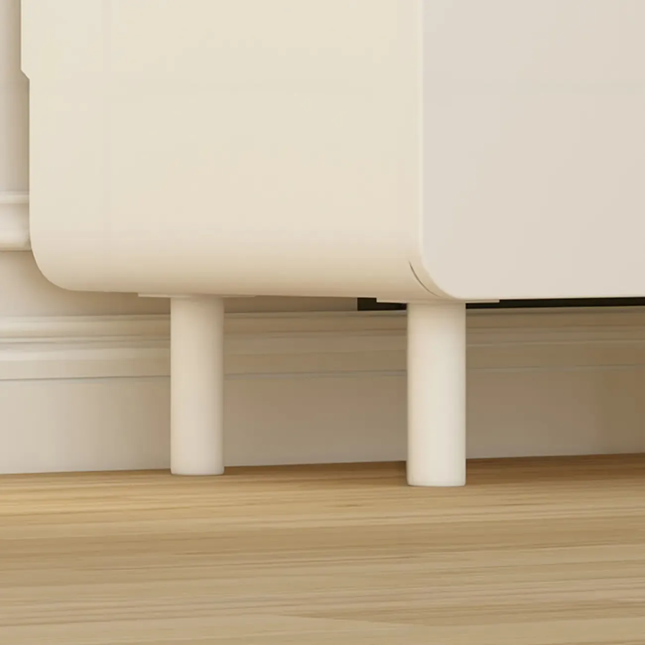 Versatile Modern White Accent Chest with Waterproof Design