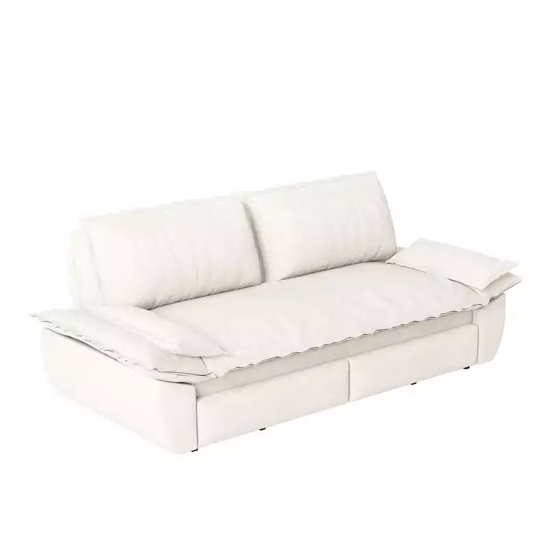 Whisen 3-in-1 Queen Velvet Sleeper Pull Out Sofa Bed, Convertible Loveseat Sofa Couch