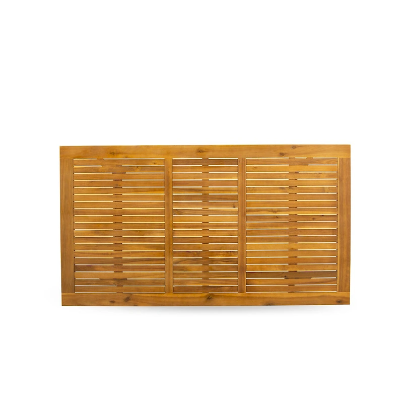 East West Furniture BDETRNA Modern Coffee Table and Rectangular Top with Wood 4 legs - Natural Oil Finish