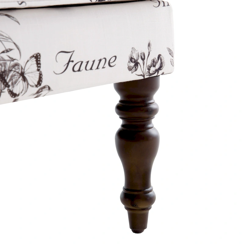 Accent Arm Chair with Turned Legs and Round Arms