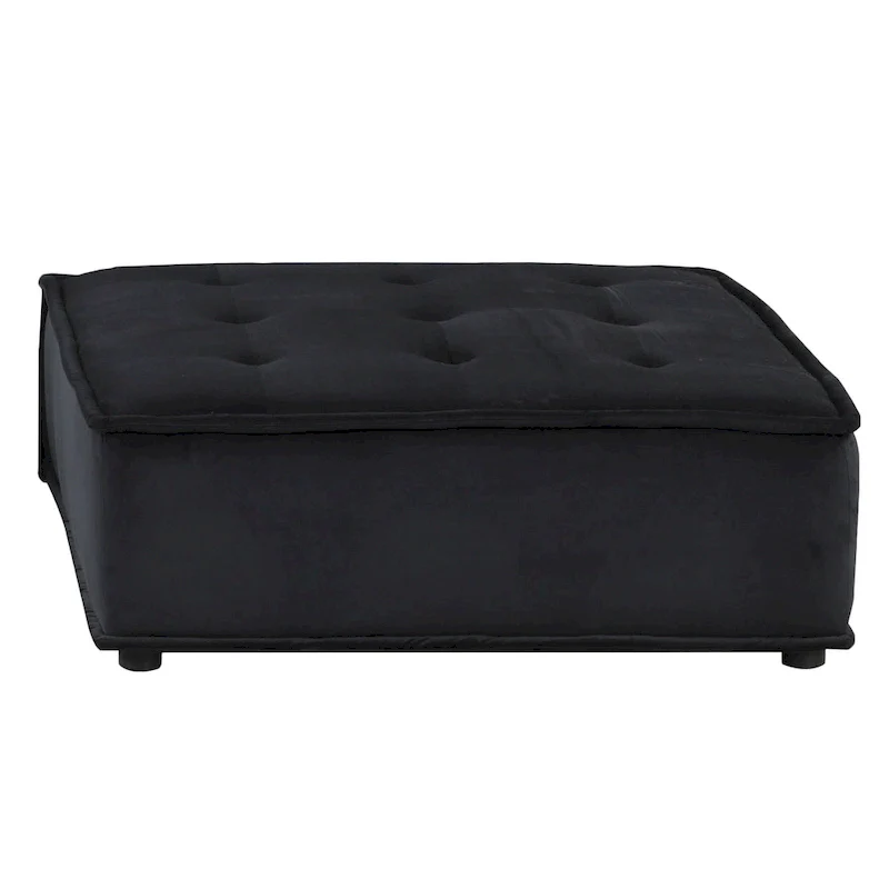 Velvet Armless Lounge Chair