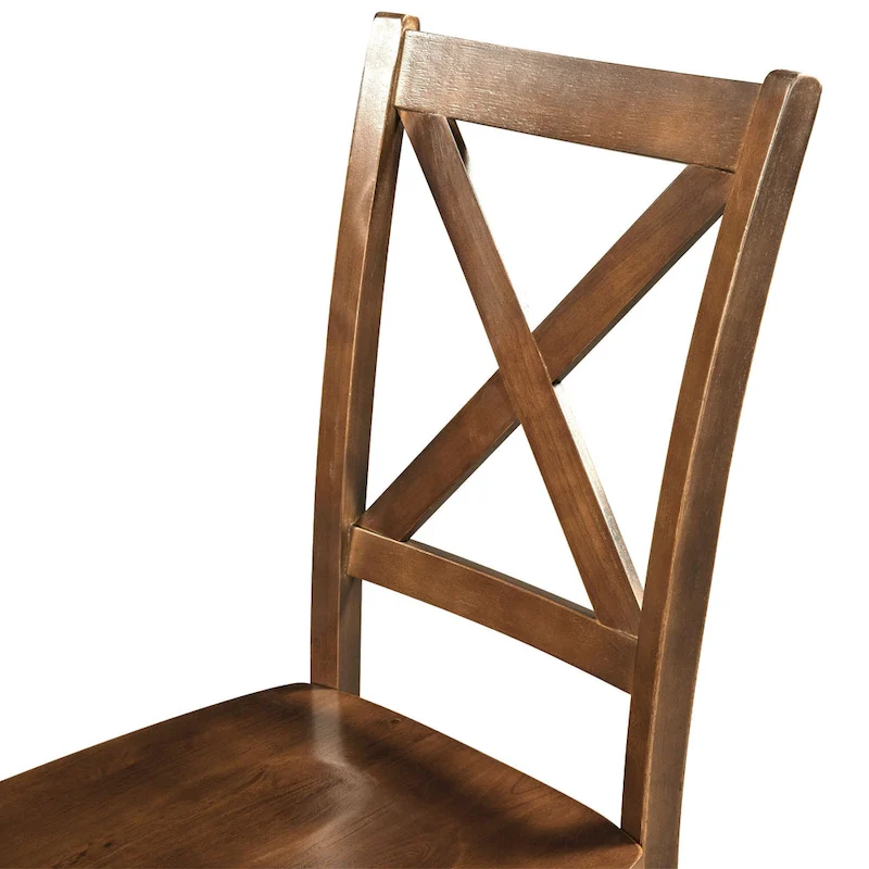 3-Piece Wooden Breakfast Nook Dining Table Set with Drop Leaf Table