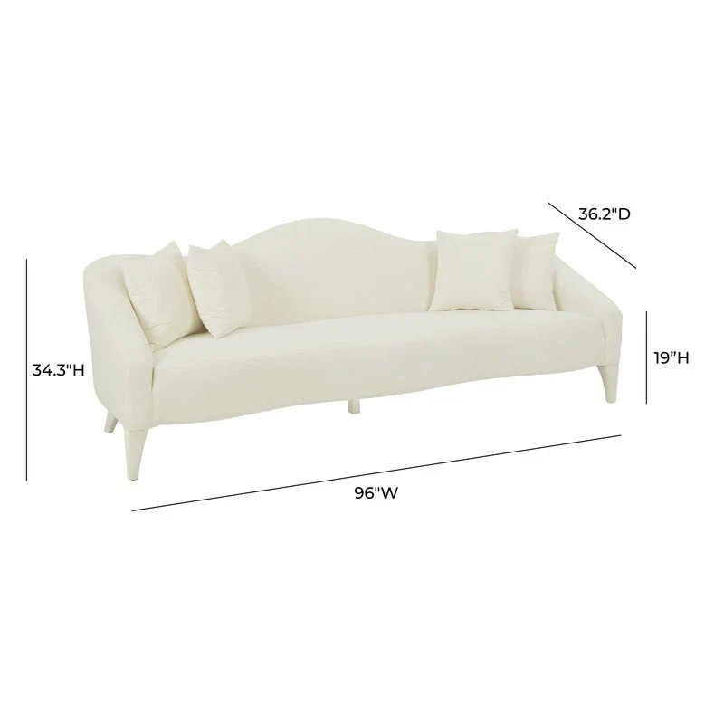 Velvet Sofa - 96W x 36.2D x 34.3H - 96W x 36.2D x 34.3H