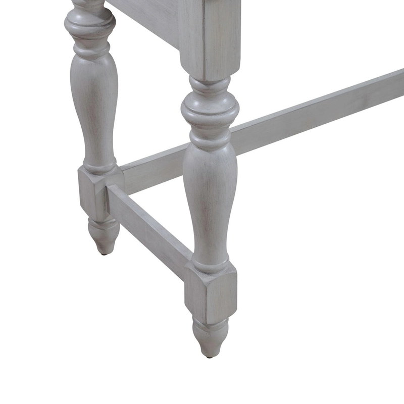 Ocean Isle Antique White 4-Piece Console Table Set