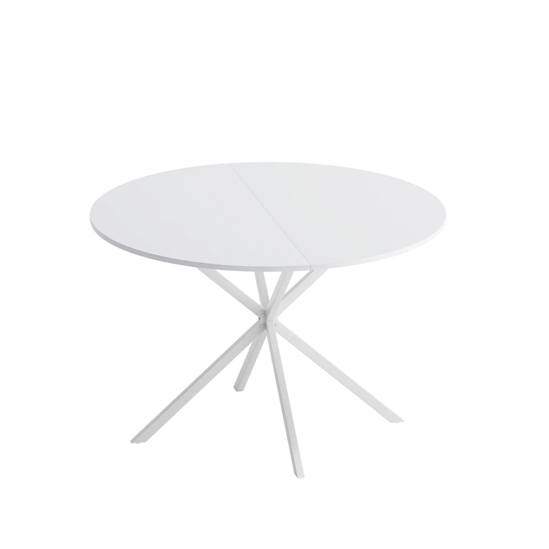47.24 Modern Cross Leg Round Dining Table