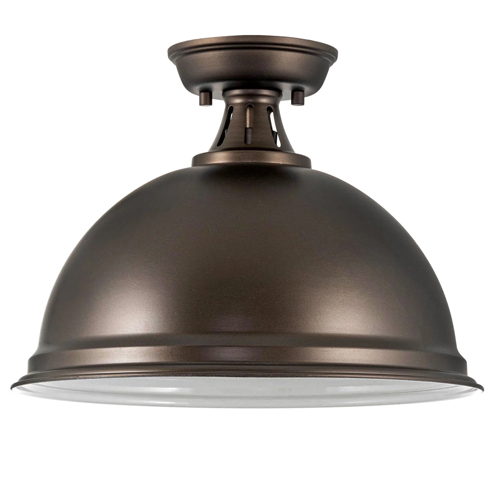 Belle 14 Modern Industrial Semi-Flush Mount Ceiling Light