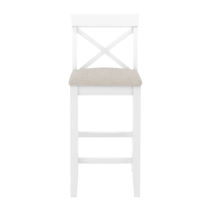 3-Piece Dining Table and Chair Set, Small Counter Height Table and Chair Set with Kitchen Breakfast Nook and 2 Chairs