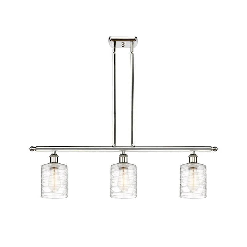 Innovations Lighting Ballston Cobbleskill - 3 Light 36  Island Light