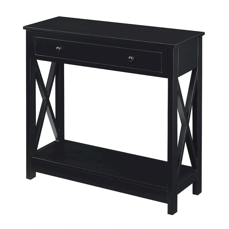 Convenience Concepts 1 Drawer Entryway Hall Table with Shelf