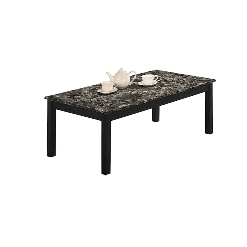 3 Piece Coffee Table with Faux Marble Top