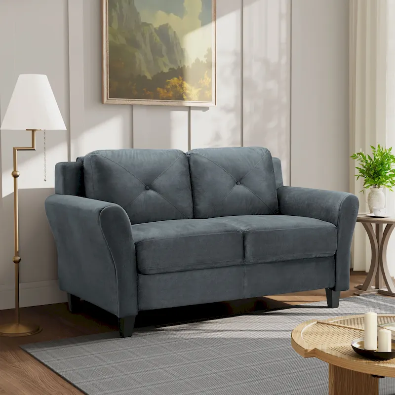iLounge Harvard Microfiber Loveseat