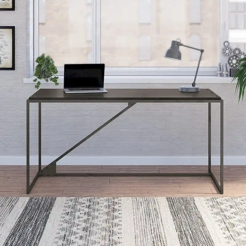 62W Industrial Desk, Large Home Office Desk