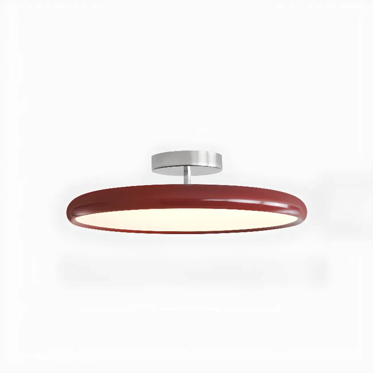 Modern Dimmable Circular LED Semi-Flush Ceiling Light