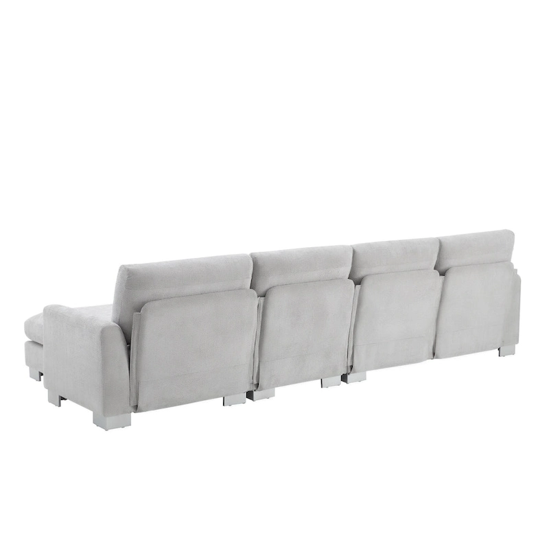 Rosita Modern L-shaped Sectional Sofa with Chaise Lounge by GDFStudio