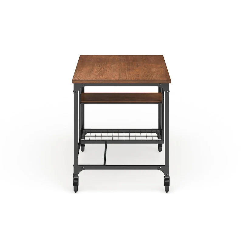 Ursa Industrial Oak 48-inch Metal Computer Desk by Furniture of America