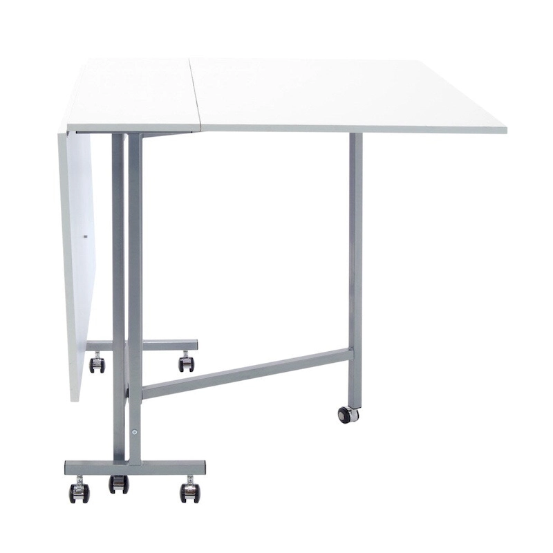 Studio Designs White Powder-coated Craft and Cutting Sewing Machine Table