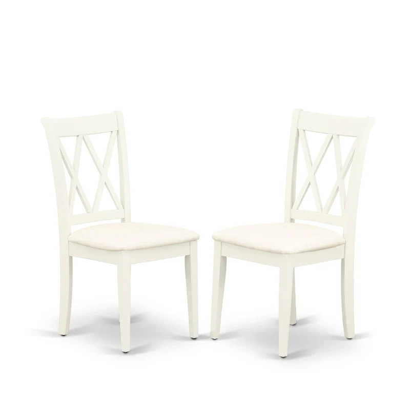 East West Furniture Dining Set - a Dining Table and Dining Room Chairs - (Finish & Pieces Option)
