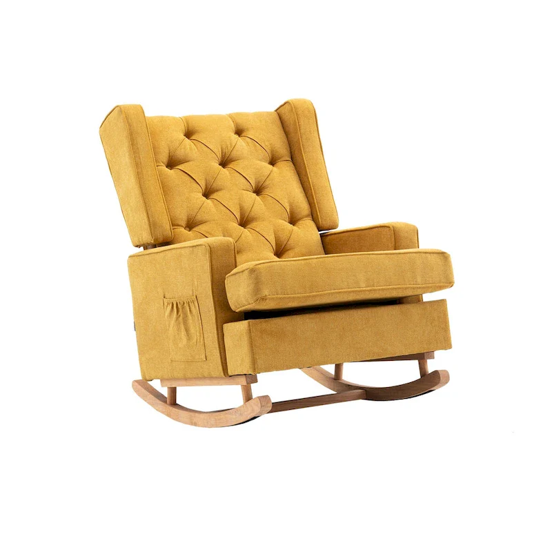 Modern 33.8 Tufted Rocking Chair