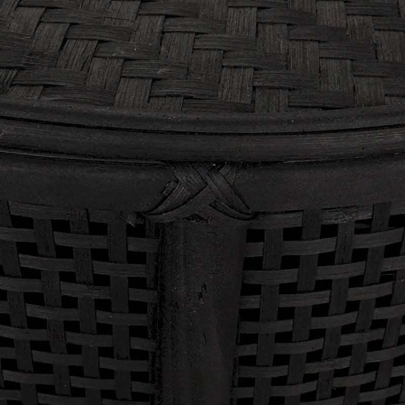 Bamboo and Rattan Accent Table