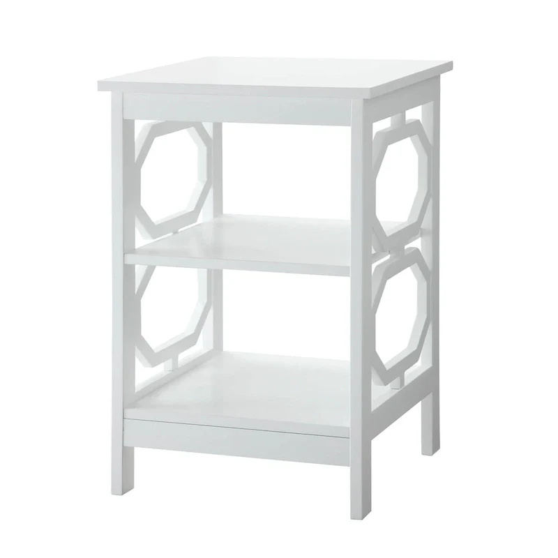 Omega End Table with Shelves