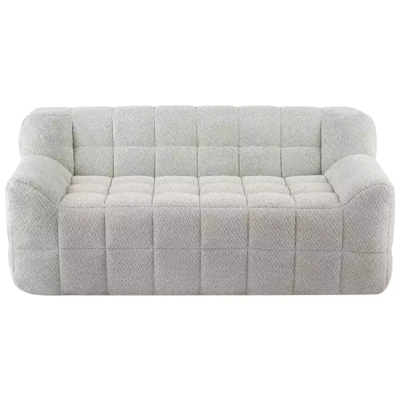 GDFStudio Tobey Modern 64.5 Square-Tufted Velvet Compression Foam Loveseat