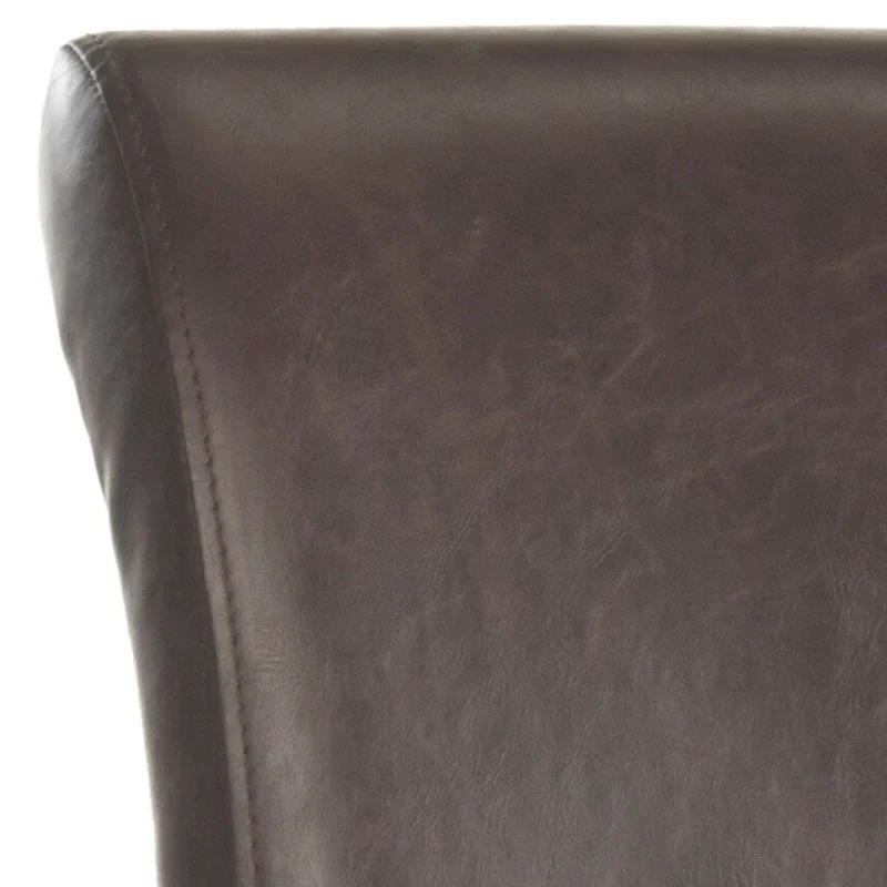 SAFAVIEH Jenelle Black Faux Leather 23-inch Counter Stool - 18.7 W x 23 D x 36.4 H - 19Wx23Dx36H