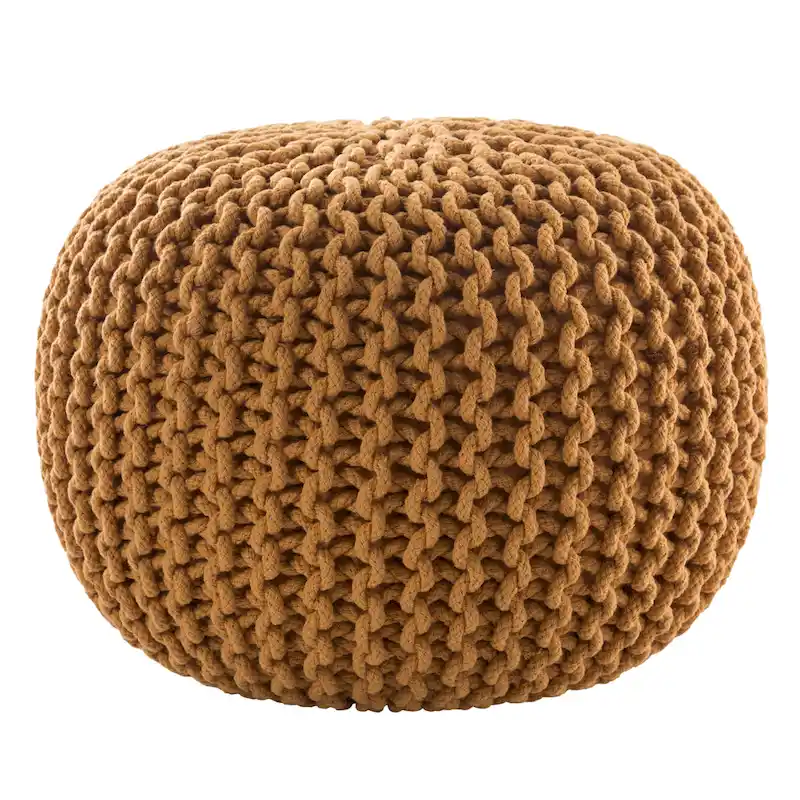 Spectrum Pouf Textured Round Pouf