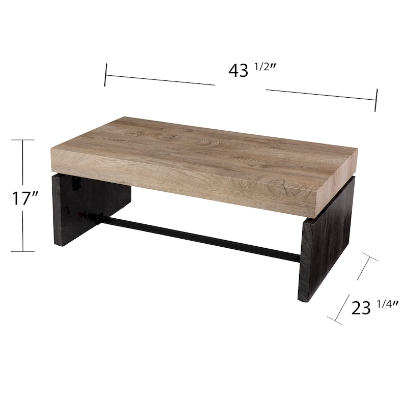 SEI Furniture Hedgefield Duo-Tone Coffee Table