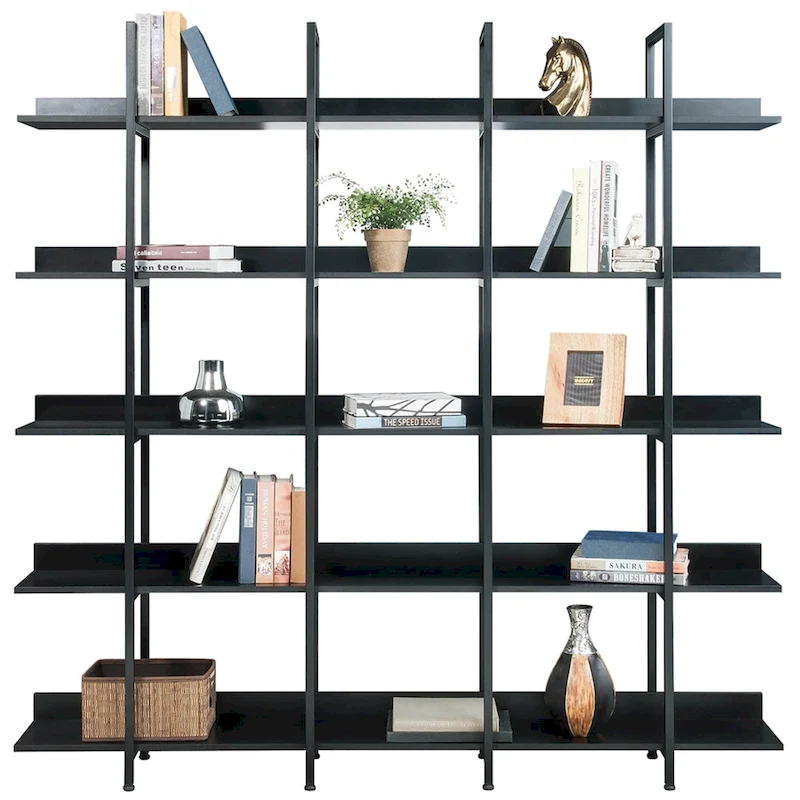 5 Tier Bookcase Home Office Open Bookshelf