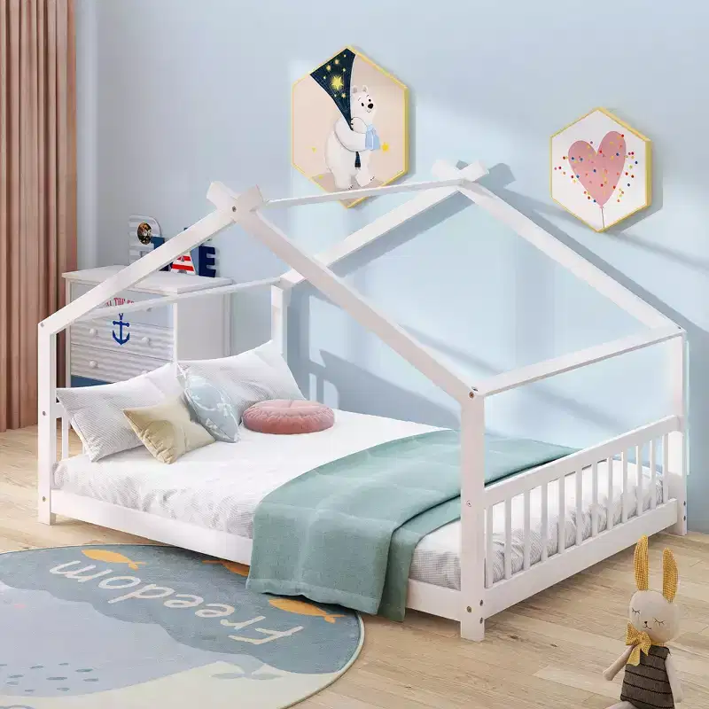 White House Bed Frame, Full Size, 1-Person
