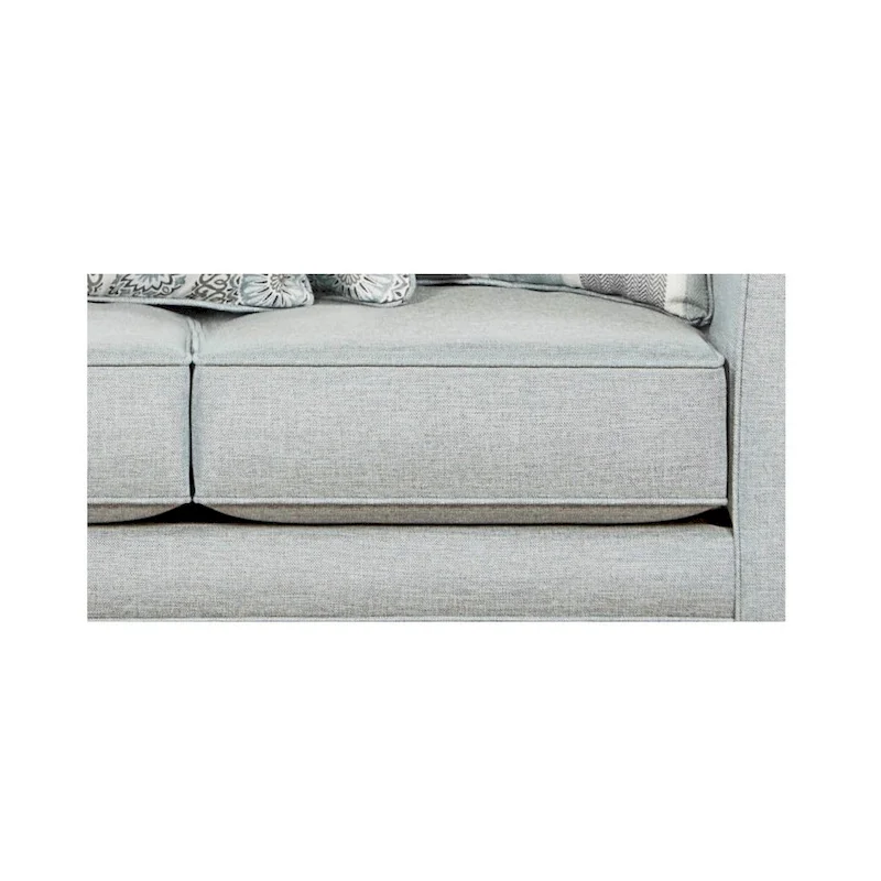 Grande Mist Round Arm Transitional Baby Blue Sofa