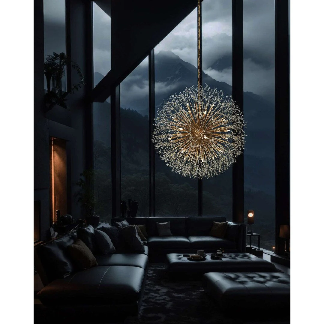 Starburst Chandelier 47 Wide Crystal Lighting Fixture