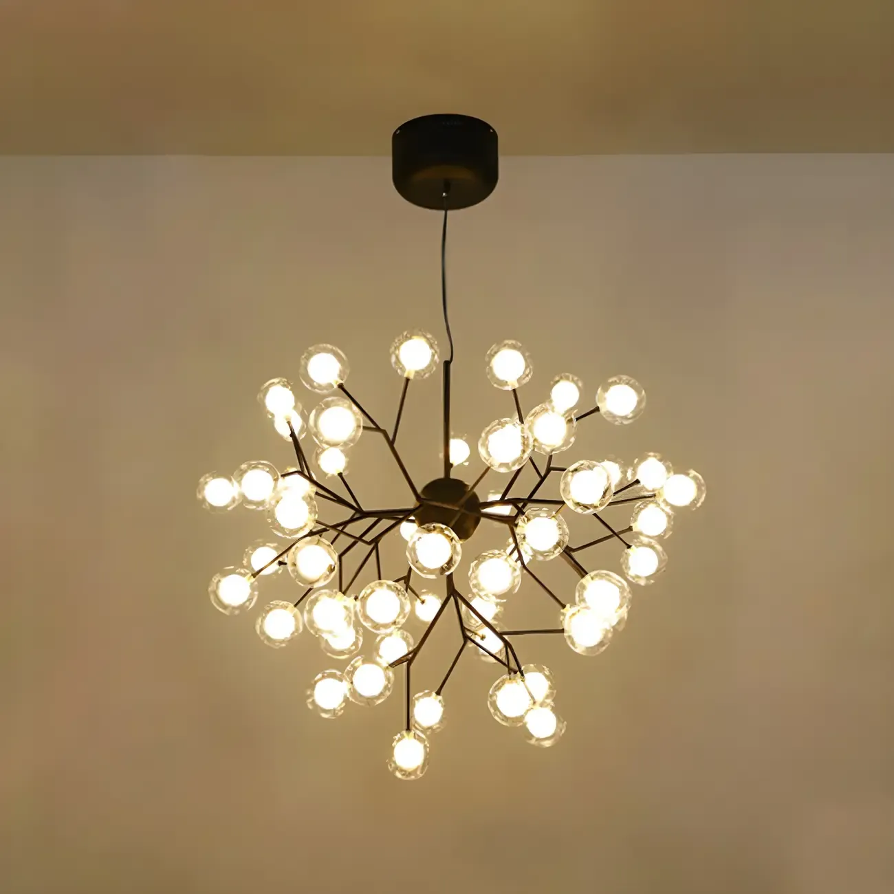 Adjustable Modern Globe Glass Sputnik Chandelier