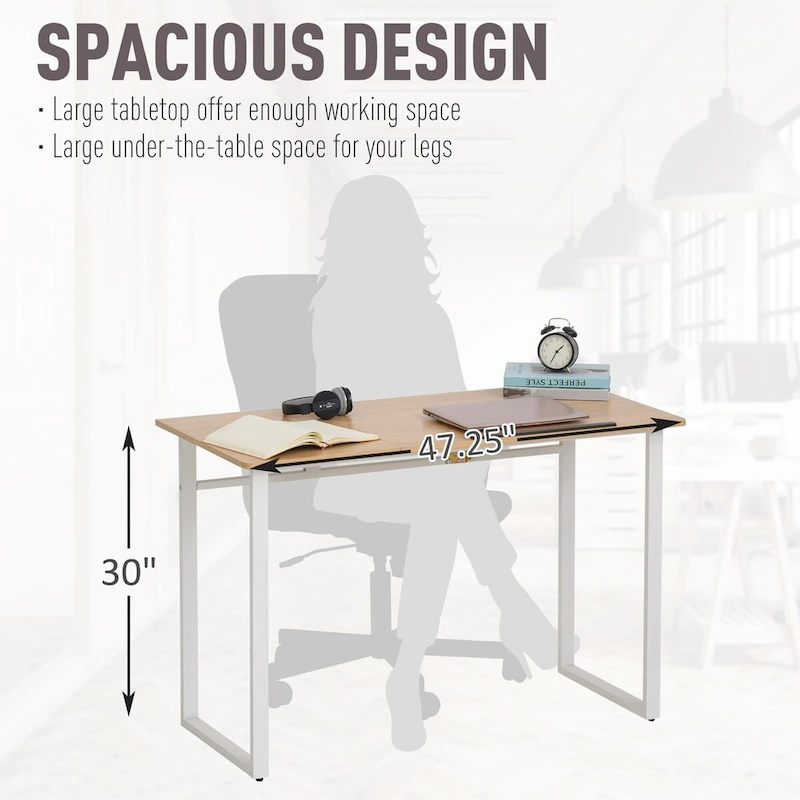 Modern Writing Table with Adjustable Tiltable Tabletop