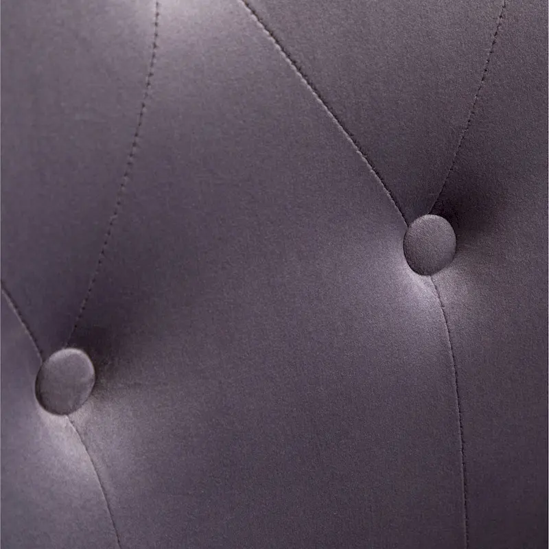 Button-tufted High-back Velvet Accent Chair