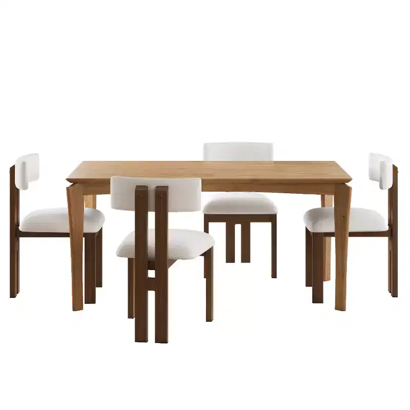 Christopher Knight Home Willow 5 Pieces Wood and Metal Upholstered Dining Set
