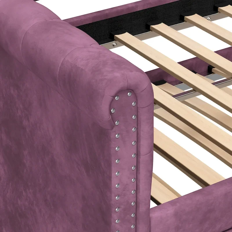Christopher Knight Home - Augusta Velvet Upholstered Tufted Daybed with Trundle Design