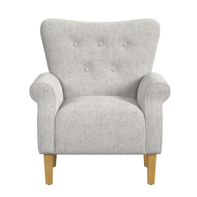 HomePop Rolled Arm Accent Chair