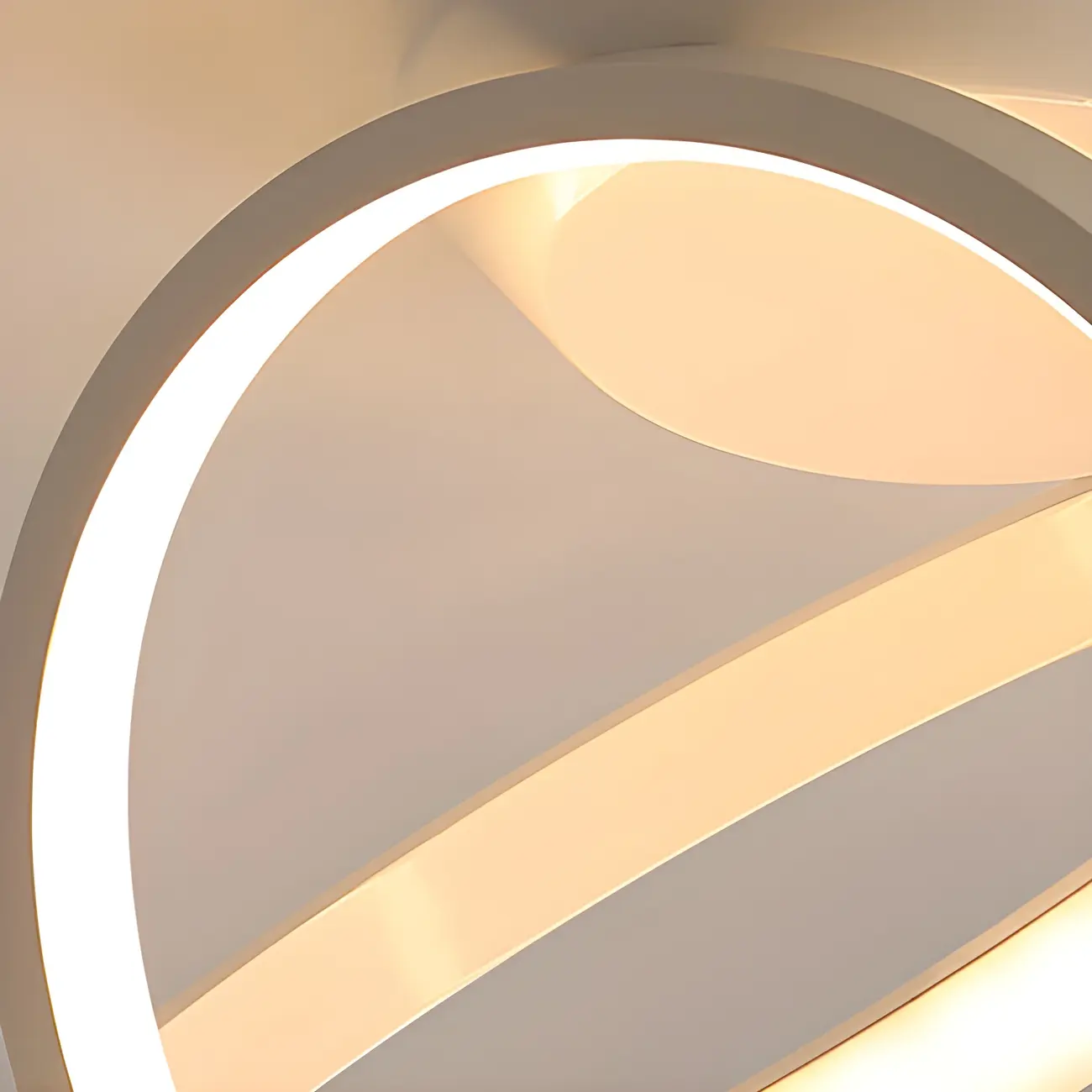 Mini Cross Ring Hallway Dimmable Semi Flush LED Ceiling Light