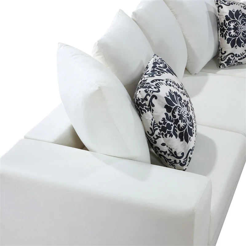 Merax Modern U Shape Sectional Sofa with Lots of Pillows Included