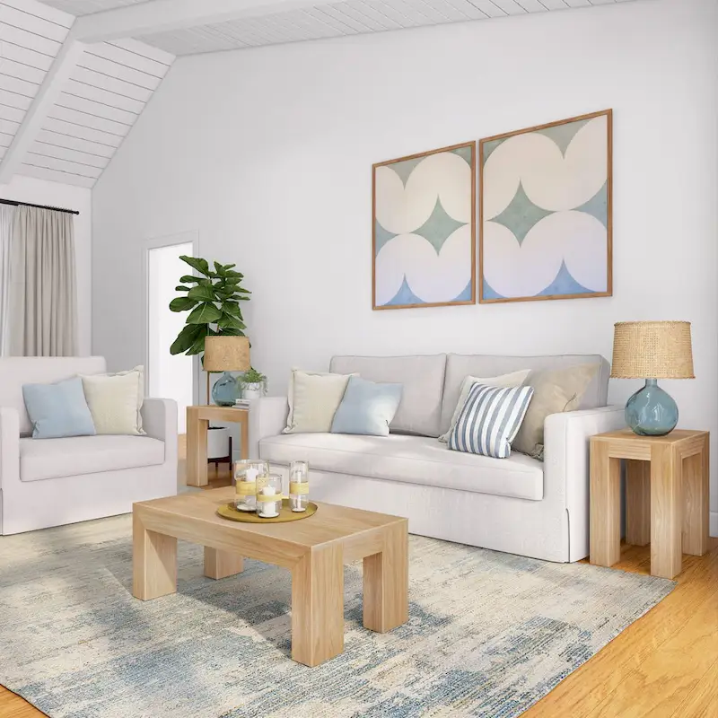 Plank and Beam Modern Rectangular Coffee Table - 40