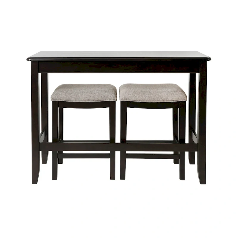 New Ridge Home Pub-Height Sofa Table with Two Counter-height Stools