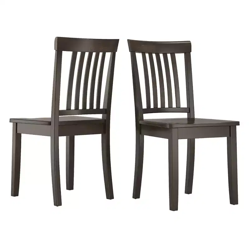 Mission Back Wood Dining Chairs (Set of 2)