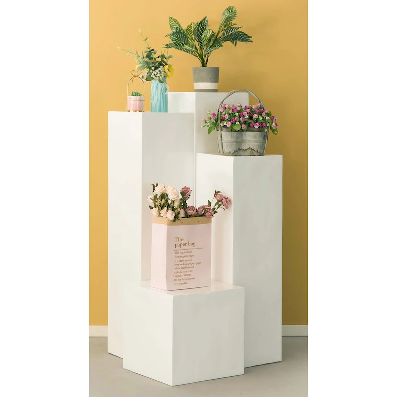 Flower Stand cube, Interior Design, decorative display cube, Wedding Pedestal stand, Centerpiece, Flower Display Stand