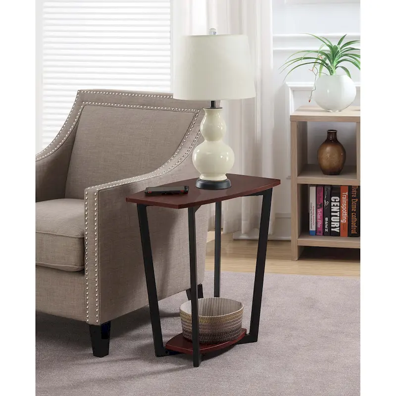 Convenience Concepts Graystone End Table with Shelf