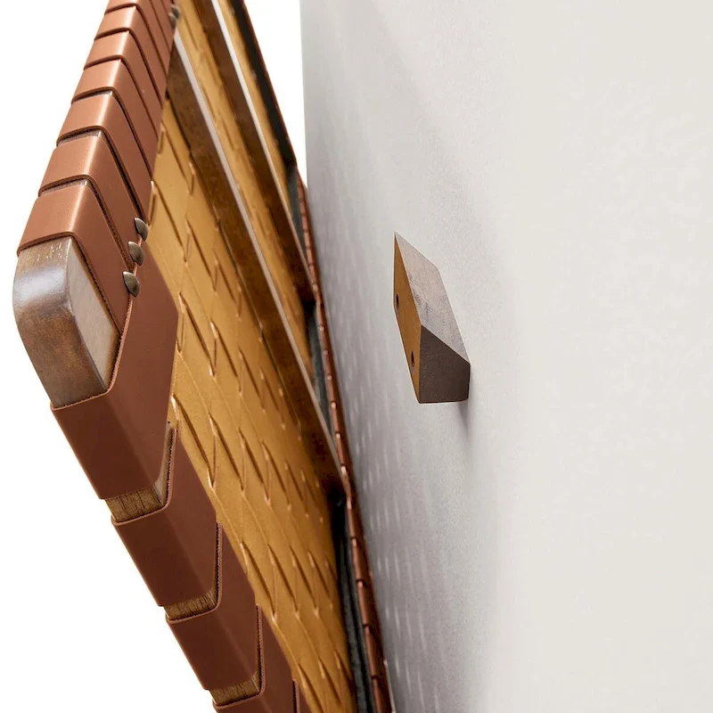 Sparta Wall-Mount Twin/Full/Queen/King Vegan Leather Weave Headboard