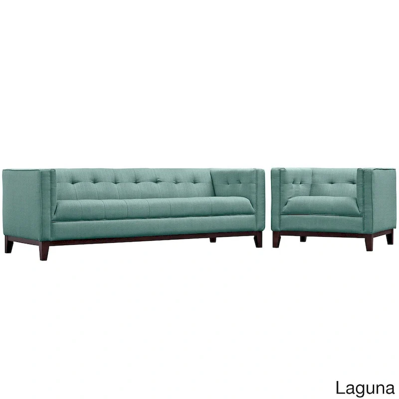 Serve Tufted 2-Piece Living Room Furniture Set