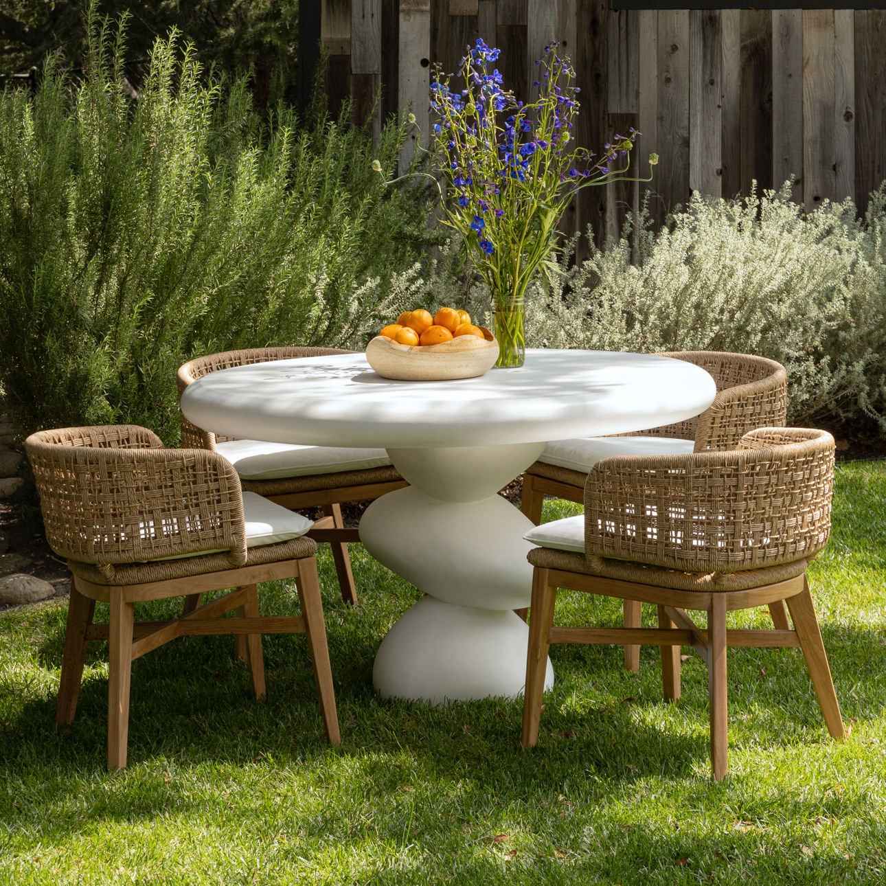 Serenade Outdoor Dining Table DOV26090-WHIT