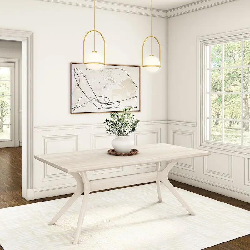 Cross Leg Rectangular Dining Table 72